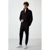 Tommy Life Herren Polyester Scuba Active Set mit Reißverschluss-Kragen