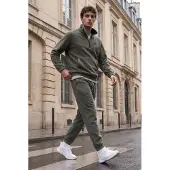 Tommy Life Herren-Polyester-Sweatshirt- und-Hosen-Set