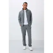 Tommy Life Herren Sweatshirt mit Reißverschluss und Jogginghose Set