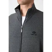 Tommy Life Herren Relaxed Fit Zip-Kragen Sweatshirt und Hosen Set