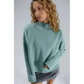 MyFashion Übergroßer gerippter Rollkragenpullover