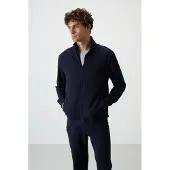 Tommy Life Herren Strick-Fleece Sweatshirt und Hose Set