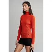 MyFashion Taillierter Strickpullover mit Stehkragen