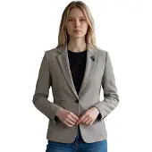 Cavani Damen-Tweed-Tailored Fit Blazer Woll-Blend-Formeljacke – Kyoto