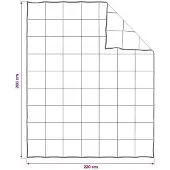 vidaXL Bettwäsche-Set 2 stk. 260 x 220 cm Für alle Jahreszeiten Beige