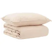 vidaXL Bettwäsche-Set 2 stk. Sommer 100% natürlicher Kapok Beige
