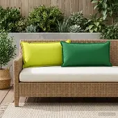 vidaXL Kissenbezug 6 stk. HOUTEN Hellgrün 40 x 80 cm Polyester