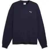 Puma Herren Freizeit / Mode Sommer GJ Sweatshirts Sweatshirts lg.Arm He/Uni ESS ELEVATED Relaxed Material Crew