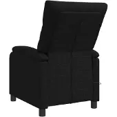 vidaXL Massage Relaxsessel Schwarz Stoff