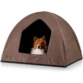 Knuffelwuff Hundehöhle Yucatan Velours XL 105 x 85 x 80cm Braun
