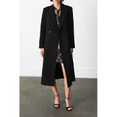 French Connection Azra Twill Structured Coat Black Größe: 6 | Blazer Outlet | Damen | Schwarz