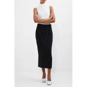 French Connection Morgan Tailored Midi Skirt Black Winter White Black Winter W Größe: 8 | Miniröcke Outlet | Damen | Schwarz