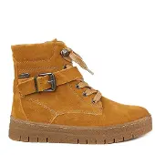 Marco Tozzi Senffarbene Stiefel mit Fellfutter aus echtem Leder - 40