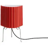 HAY Tischlampe Canelé, rot, für Wohn- / Esszimmer, Textil / Stoff / Seide, Design, Tischlampe