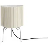 HAY Canelé Tischlampe, weiß, Höhe 37 cm, E14, Textil - , Canelé, Weiß, für Wohnzimmer, Stoff / Textil, Design