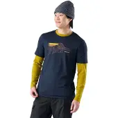 Smartwool - Alpine Trace Active Short Sleeve Graphic Tee - Merinoshirt Gr L blau