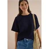 Cecil Halbarmbluse in urban dark blue | Gr.: XXL