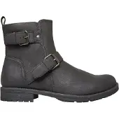 Nicholas Deakins - "Chad" Motorrad-Stiefel für Herren, Low Block Heel (Schwarz)
