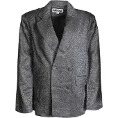 AMY LYNN AmyLynn - "Ezra" Blazer für Damen, Zweireihig (Silber)