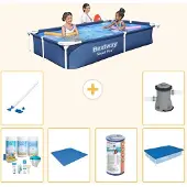 Bestway Steel Pro Rechteckig - 221x150x43 cm - 7-teilig S21516