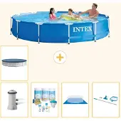 Intex Frame Pool Rund - 366x76 cm - 6-teilig S20471