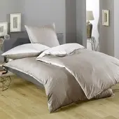 Lorena Wendebettwäsche Monaco beige Kissenbezug einzeln 40x80 cm - beige