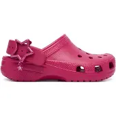 Crocs Clog "Classic Star Buckle Clog K", Mädchen, Gr. 28, Croslite, royal pink, Schuhe Clog, Schlupfschuh, Hausschuh mit leicht genoppter Innensohle