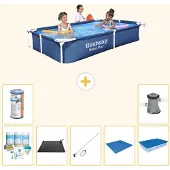 Bestway Steel Pro Rechteckig - 221x150x43 cm - 8-teilig S22225