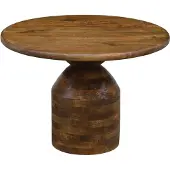 FineBuy Couchtisch Massivholz Sofatisch 60cm rund Beistelltisch Design Wohnzimmertisch