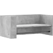 vidaXL Wandregal Betongrau 70,5x35x30,5 cm Holzwerkstoff