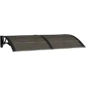 vidaXL Türvordach Schwarz 150x75 cm Polycarbonat