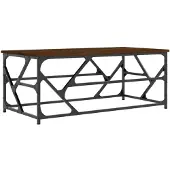 vidaXL Couchtisch Braun Eichen-Optik 100x50x40 cm Holzwerkstoff