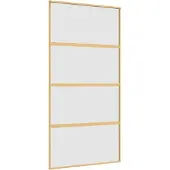 vidaXL Schiebetür Golden 102,5x205 cm Matt ESG-Glas und Aluminium