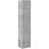 vidaXL Hochschrank Schmal Betongrau 45x42,5x225 cm Holzwerkstoff