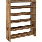 Super Merchant Schuhregal Altholz-Optik 80x25x100 cm Holzwerkstoff