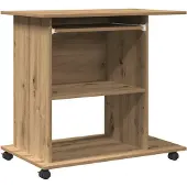 vidaXL Schreibtisch Artisan-Eiche 80x50x75 cm Holzwerkstoff