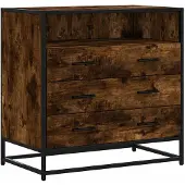 vidaXL Schubladenschrank Räuchereiche 70x41x70 cm Holzwerkstoff