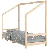 vidaXL Kinderbett 80x200 cm Massivholz Kiefer