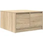 vidaXL Couchtisch mit Schubladen Sonoma-Eiche 70,5x70x40 cm