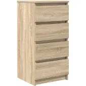vidaXL Sideboard Sonoma-Eiche 37,5x35x76 cm Holzwerkstoff