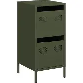vidaXL Sideboard Olivgrün 35x39x73,5 cm Kaltgewalzter Stahl