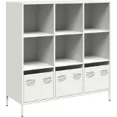 vidaXL Highboard Weiß 101,5x39x103,5 cm Stahl