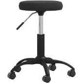 vidaXL Bürostuhl Drehbar Schwarz Samt