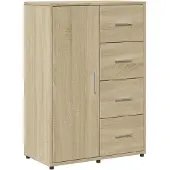 vidaXL Sideboard Sonoma-Eiche 60x31x84 cm Holzwerkstoff