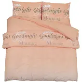 vidaXL Bettwäsche-Set Rosa 155x220 cm Baumwolle