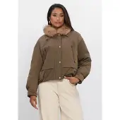 NUKUS Damen Jacken Paula Jacket - Khaki - Größe L