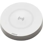 Evoline DisQ Drehdeckel mit QI-Ladefunktion weiß ø90mm