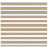 vidaXL Doppelrollo Sandbraun 165x100 cm Stoffbreite 160,9 cm Polyester
