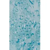 Euroshowers Duschvorhang Wassertropfen 180 x 200 cm mit 12 Ringen
