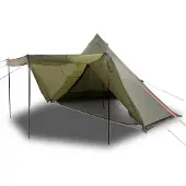 vidaXL Tipi-Familienzelt 8 Personen Olivgrün Wasserdicht